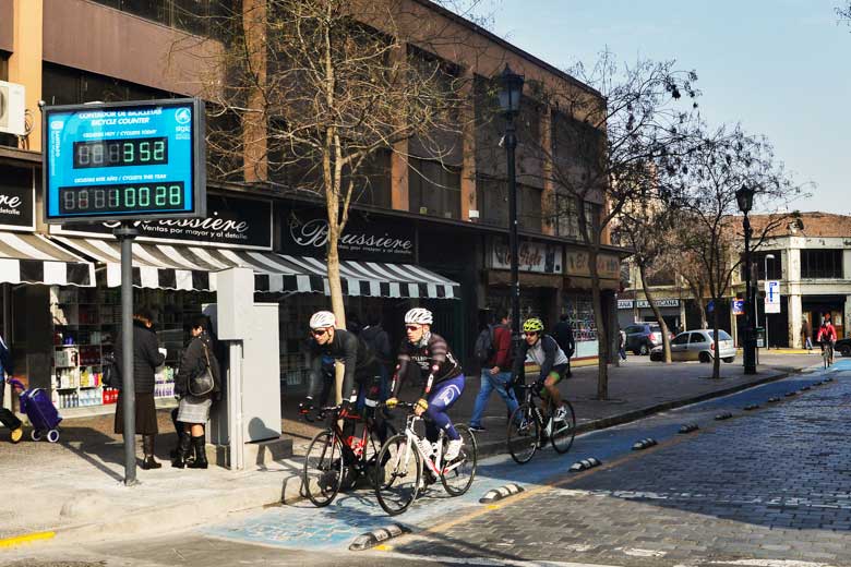Contadores de bicicletas en Santiago: 137.094 viajes a 10 días de su inauguración
