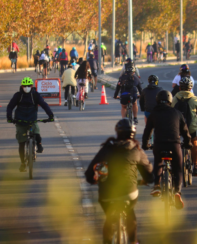 Banda Elige Vivir Sano: 28 parques y 8,3 kilómetros de CicloRecreoVía para recorrer en bici o a pie
