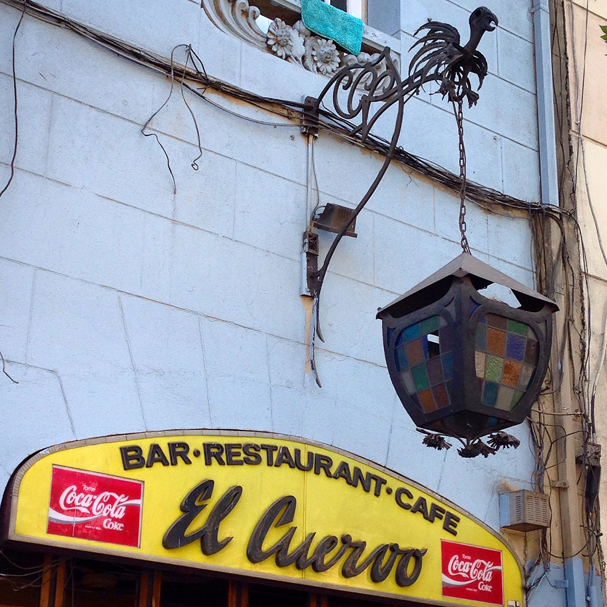 Fotografía de archivo cuando funcionaba el Bar El Cuervo.